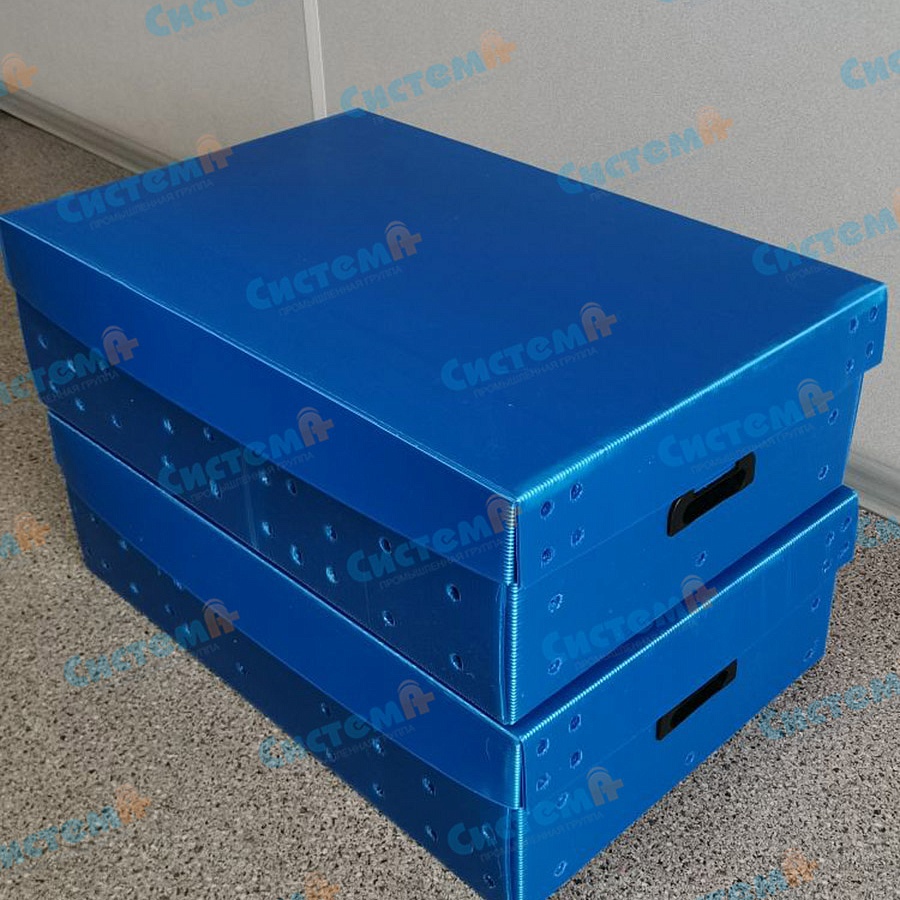 Производство ящиков с крышкой из сотового полипропилена Производство ящиков с крышкой из сотового полипропилена